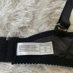 Sheer Black Blue Embroidered Floral Sz 32B Underwire Bra Mesh Photo 6