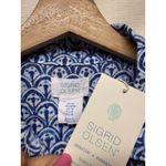 Sigrid Olsen  Linen Button Up Shirt M Long Sleeve Roll Tab Blue Lagenlook Coastal Photo 2