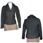 Downeast  Fabric Moto Jacket Salt & Pepper Womens Size XS Photo 9