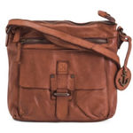 Harbour 2nd Leather Crossbody Bag Brown Distressed Anchor Flap Purse Photo 0