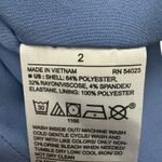 Banana Republic  Sheath Dress Womens 2 Blue Sleeveless Notch Neck Career Work Photo 3