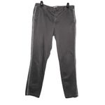 Anthropologie CHINO Women’s Gray Relaxed Flat Front Tux Stripe Pant Photo 1