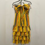 La Maison Talulah Strapless Imperial Midi Dress Size‎ XS Yellow Photo 1