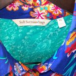 Soft Surroundings  Hermosa Floral Embroidered Tunic Top Blouse Long Sleeve PS Photo 8