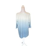 J Jill Pure Jill Ballet Sleeve Tunic Ombre Blue and White Top Women Large Petite Size undefined Photo 2