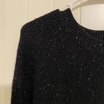 Loft EUC women’s black speckled buttery soft plush knit sweater medium Photo 1