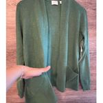 Cyrus   cardigan opene pockets knit cotton sz small green career office fall Photo 3