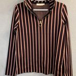 Tory Burch Tory Burch pullover sweater quarter zip red stripes PXS Photo 0
