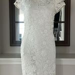 Milly  Chloe 3-D Lace Dress in White, Size 2 New w/Tag Retail $395 Photo 3