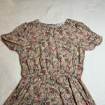 Mimi Chica Crewneck Floral Print Midi Length Size L Cottagecore Boho Colorful Photo 2