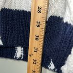 The eagle’s eye vintage large hand knit pullover turtleneck sweater dress flaw Blue Photo 1