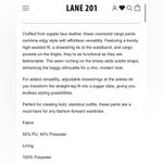 Lane 201  Women’s S Wildly Chic Cargo Pants Black Faux Leather Wide Leg Baggy New Photo 14