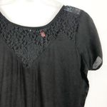 Therapy Short Sleeve Black Lace Romper Size S Photo 4
