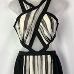 BCBGMAXAZRIA Malgosia Ecru Combo Cut Out Formal Maxi Dress 6 Photo 3