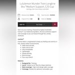 Lululemon  wunder train long line bra crop top camo 12 Photo 2