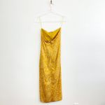 Likely Ali Yellow Star Strapless Ruffle Midi Dress Photo 2
