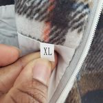 Women's Plaid Wool Straight Pencil Skirt Size XL Blue Photo 4