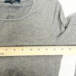 Quince Womens Soft Tencel Rib Knit Long Sleeve Midi Lounge Dress Size XS Gray Photo 9