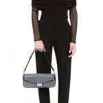 The Kooples Ruched Mesh-Long Sleeve Top Size FR 2/ Medium US off the shoulder Photo 0