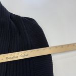 Natori N Vest Womens Small Black Ribbed Open Front Shawl Collar Cardigan Knit Photo 6