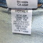NWT Mother The Patch Pocket Private Flood in Flag Me Down Crop Jeans 25 Blue Photo 5