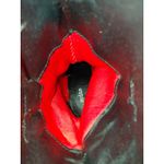 Western Aztec Cowboy‎ Ankle Boots Black White Heeled US Size 6 Booties Photo 8