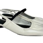 Vince Venice Leather Slingback Flat Milk Black 6 Photo 0