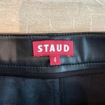 STAUD  Vegan Leather Black Pants Size 4 Photo 1