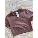 Gymshark Cotton Seamless Crop Top Soft Brown Size XS Photo 3