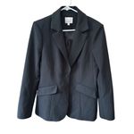 Cinq à Sept Cinq‎ à Sept- Kym Zipper Cuff Blazer Black Size 8 Formal Corporate Interview Photo 3