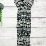 NWT Bohemian Black & White Casual Sleeveless Jumpsuit with Pockets Size Large XL Photo 0