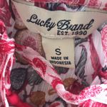 Lucky Brand Red/Cream/Gray Boho Dress Sz S Photo 6