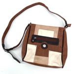 Mouflon Sacs Canada color block leather shoulder bag crossbody‎ patchwork boho Brown Photo 0