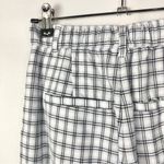 Hollister Ultra High Rise Light Blue Plaid Flare Leg Trouser Pants XS Photo 3