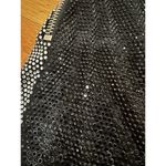 Balmain  Dress Crystal Embellished Metallic Asymmetrical Lightning Bolt Sz XS S‌‌ Photo 5