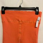Anthropologie NWT Orange Ribbed Lettuce Trim Athletic Legging Medium Photo 4