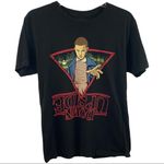 Stranger Things  Upside Down Black Graphic T-Shirt Photo 0