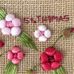 Handmade St. Thomas Floral Straw Raffia Zippered Clutch Purse Embroidered Flower Photo 1