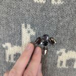 J.Crew Wool Llama Alpaca Jeweled‎ Embellished Sweater Womens S Small Gray Photo 4