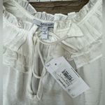 Derek Lam  10 Crosby white short sleeve blouse size large NWT Photo 3