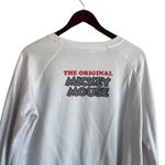 Disney Sweatshirt Juniors 19 2X White Fleece Mickey Mouse Graphic Sketch Cozy Photo 7