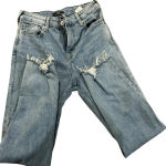 True Religion Starr distressed mid rise cropped straight denim jeans size 28 y2k Photo 9