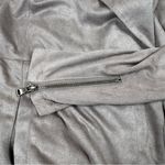 Mystree NWT Faux Suede Soft Moto Jacket Women’s Size Small Neutral Brown Photo 15