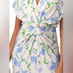 Prabal Gurung  Brushstroke Floral Twist Midi Dress Photo 1