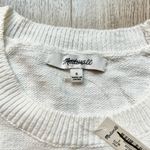 Madewell Crochet-Trim Crop Sweater Tank in Lighthouse White Size S NWT Photo 2