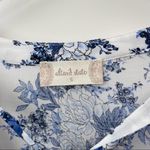 Altar'd State Altar’d State Floral Bell Sleeve Dress Bohemian White Blue Long Sleeve S Photo 38