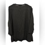 Napa Valley black floral print cardigan blouse size 2x Photo 1