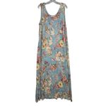 Karin Stevens Vintage 90s Womens Floral Short Sleeve Top Maxi Dress Set 12 Photo 4