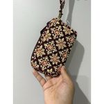 Vera Bradley  Retired Medallion Shoulder Tote Burgundy Lunch‎ Bag Wristlet Photo 13