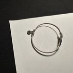 Women’s Signed L+D Silver Tone Elephant Bangle Bracelet 7 Inch Photo 2